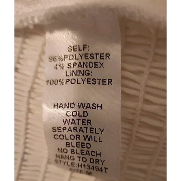 Idem Ditto White Fur Cropped Tube Top  Size Medium - Picture 6 of 7